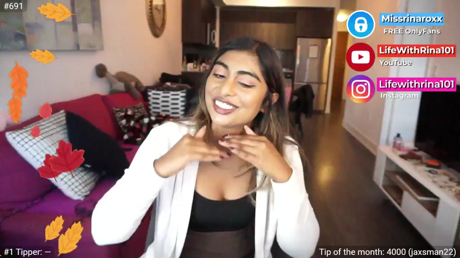 Gallery image thumbnail from Missrinaroxx's myfreecams stream on, 09/19/2025, 19:08 image 2 of 20