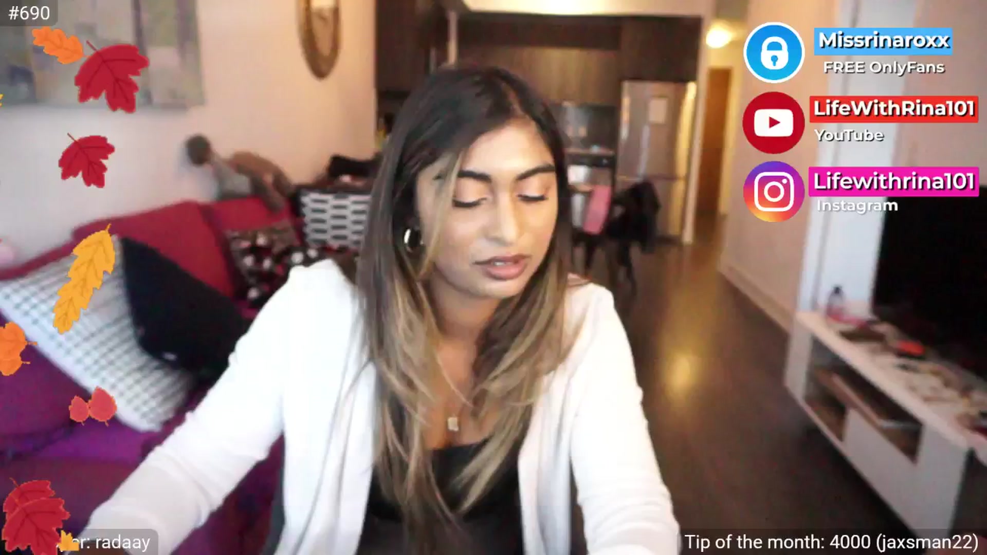 Gallery image thumbnail from Missrinaroxx's myfreecams stream on, 09/19/2025, 19:08 image 13 of 20