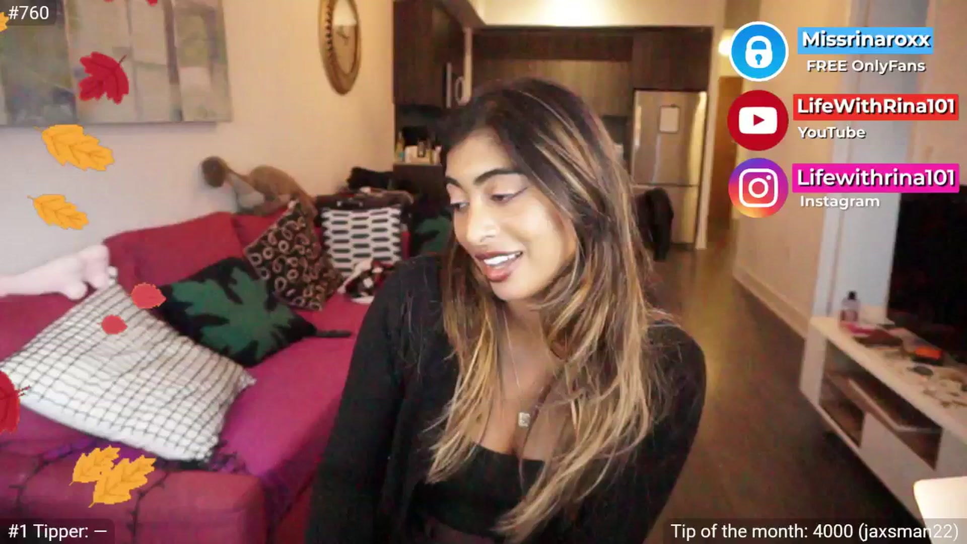 Gallery image thumbnail from Missrinaroxx's myfreecams stream on, 09/21/2025, 23:03 image 1 of 20
