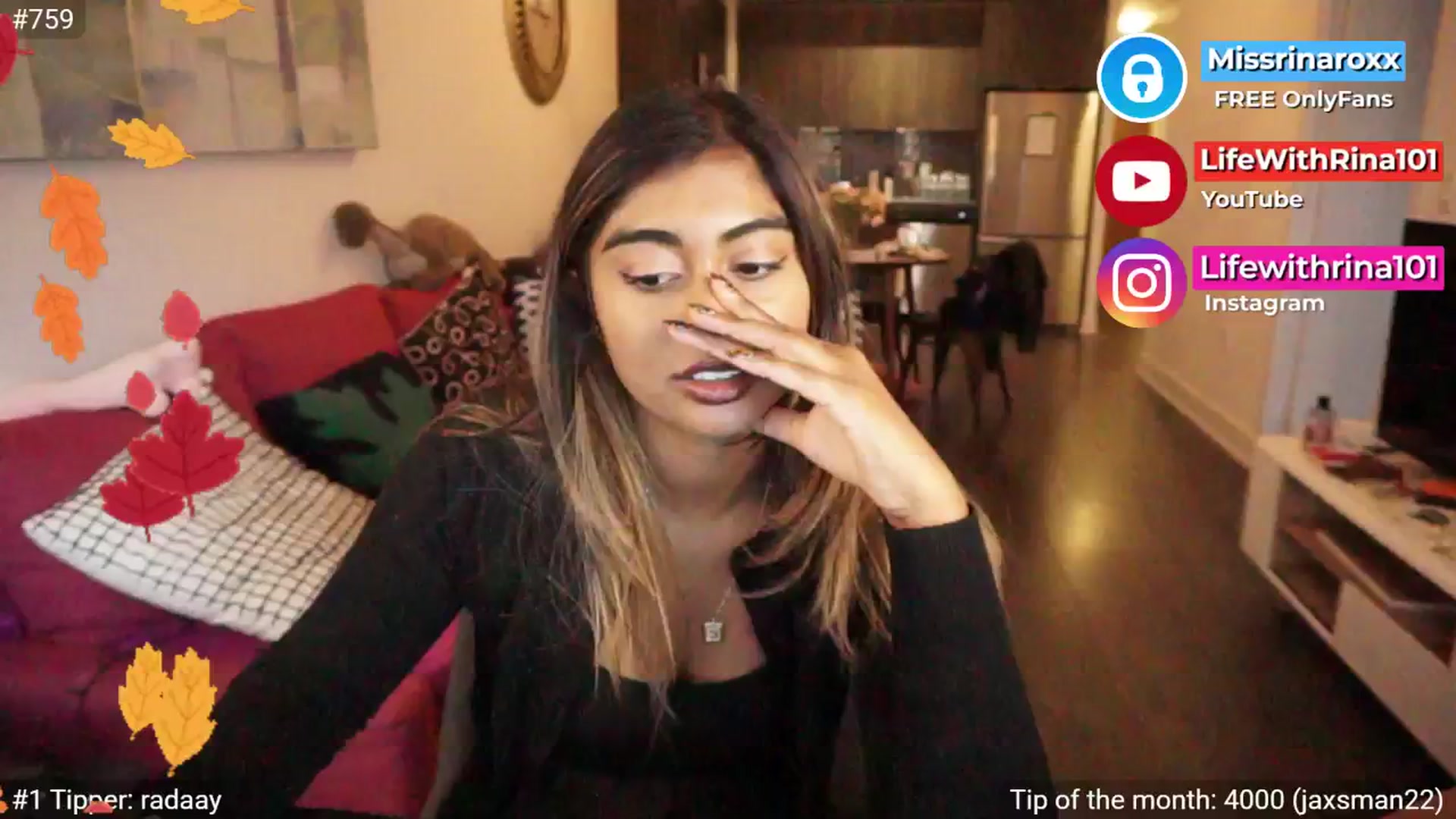 Gallery image thumbnail from Missrinaroxx's myfreecams stream on, 09/21/2025, 23:03 image 13 of 20