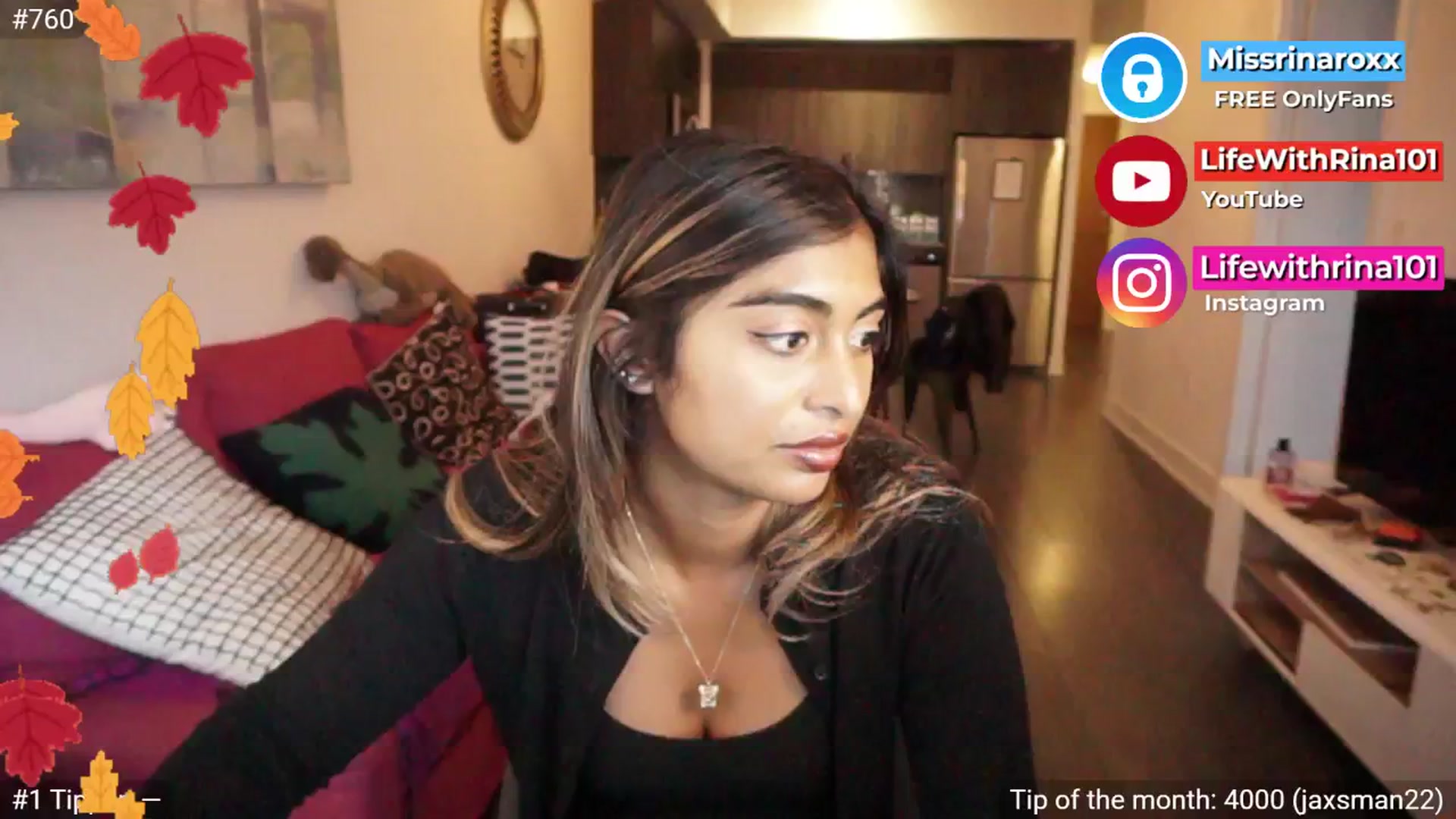 Gallery image thumbnail from Missrinaroxx's myfreecams stream on, 09/21/2025, 23:03 image 4 of 20