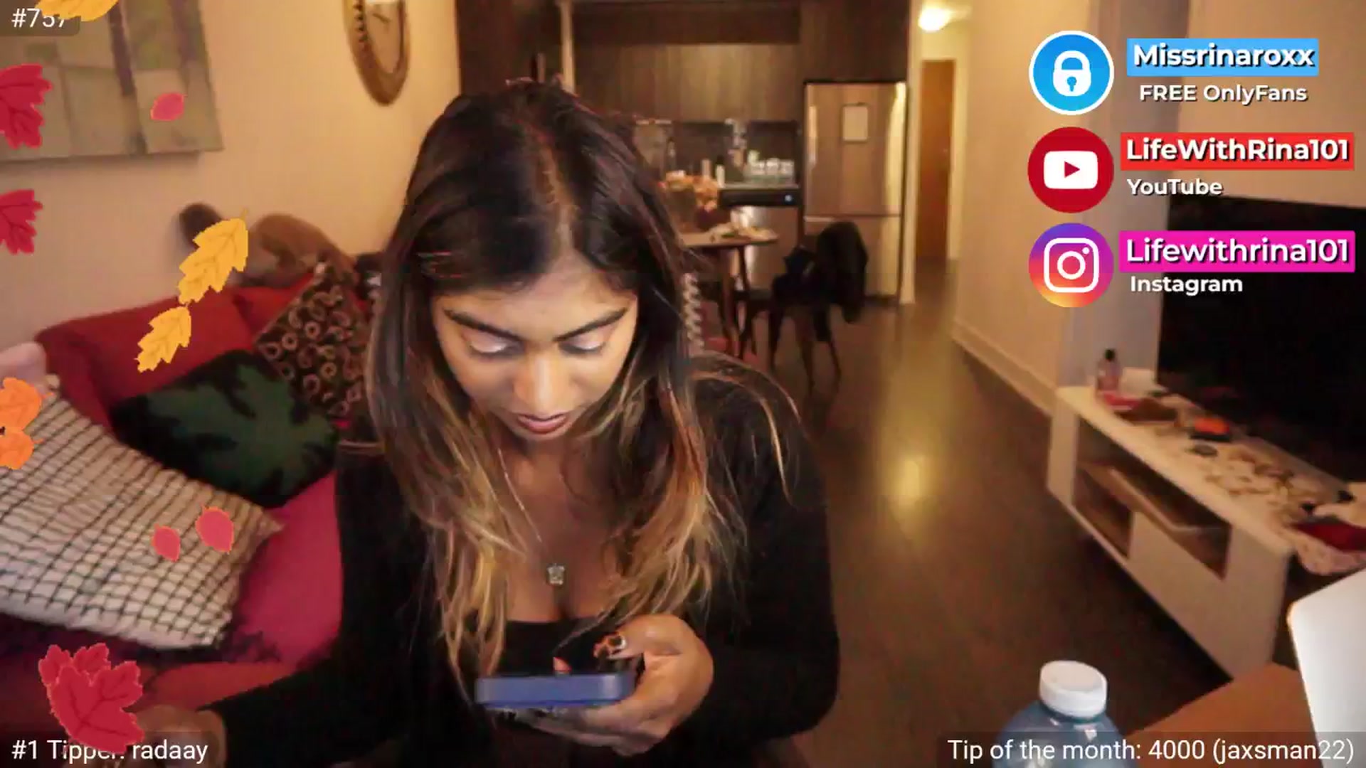 Gallery image thumbnail from Missrinaroxx's myfreecams stream on, 09/21/2025, 23:03 image 20 of 20