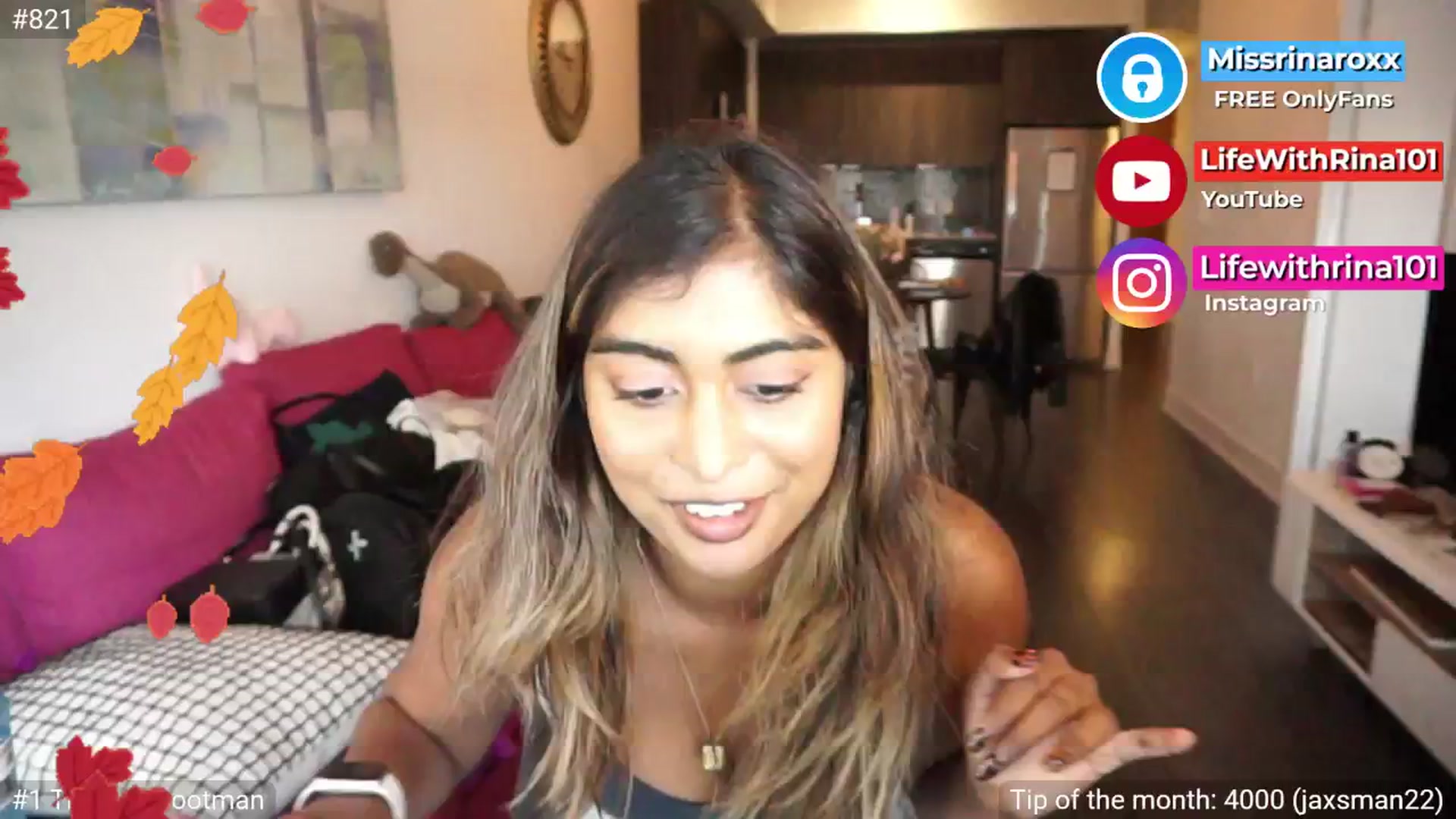 Gallery image thumbnail from Missrinaroxx's myfreecams stream on, 09/23/2025, 19:15 image 17 of 20