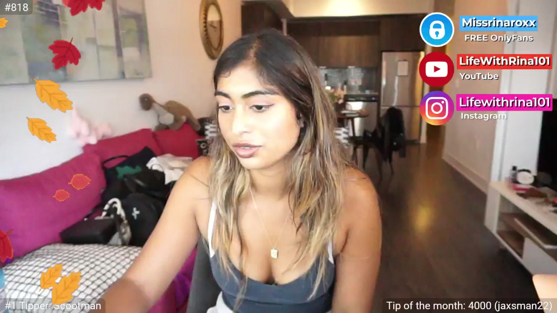 Gallery image thumbnail from Missrinaroxx's myfreecams stream on, 09/23/2025, 19:15 image 5 of 20