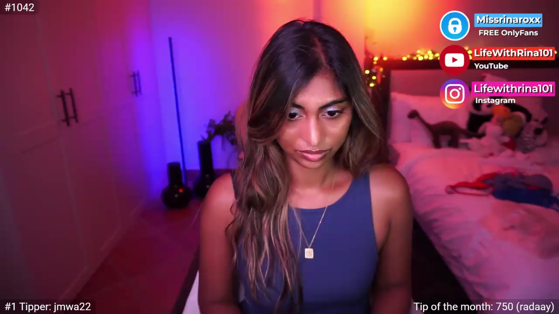 Gallery image thumbnail from Missrinaroxx's myfreecams stream on, 05/13/2026, 20:38 image 20 of 20