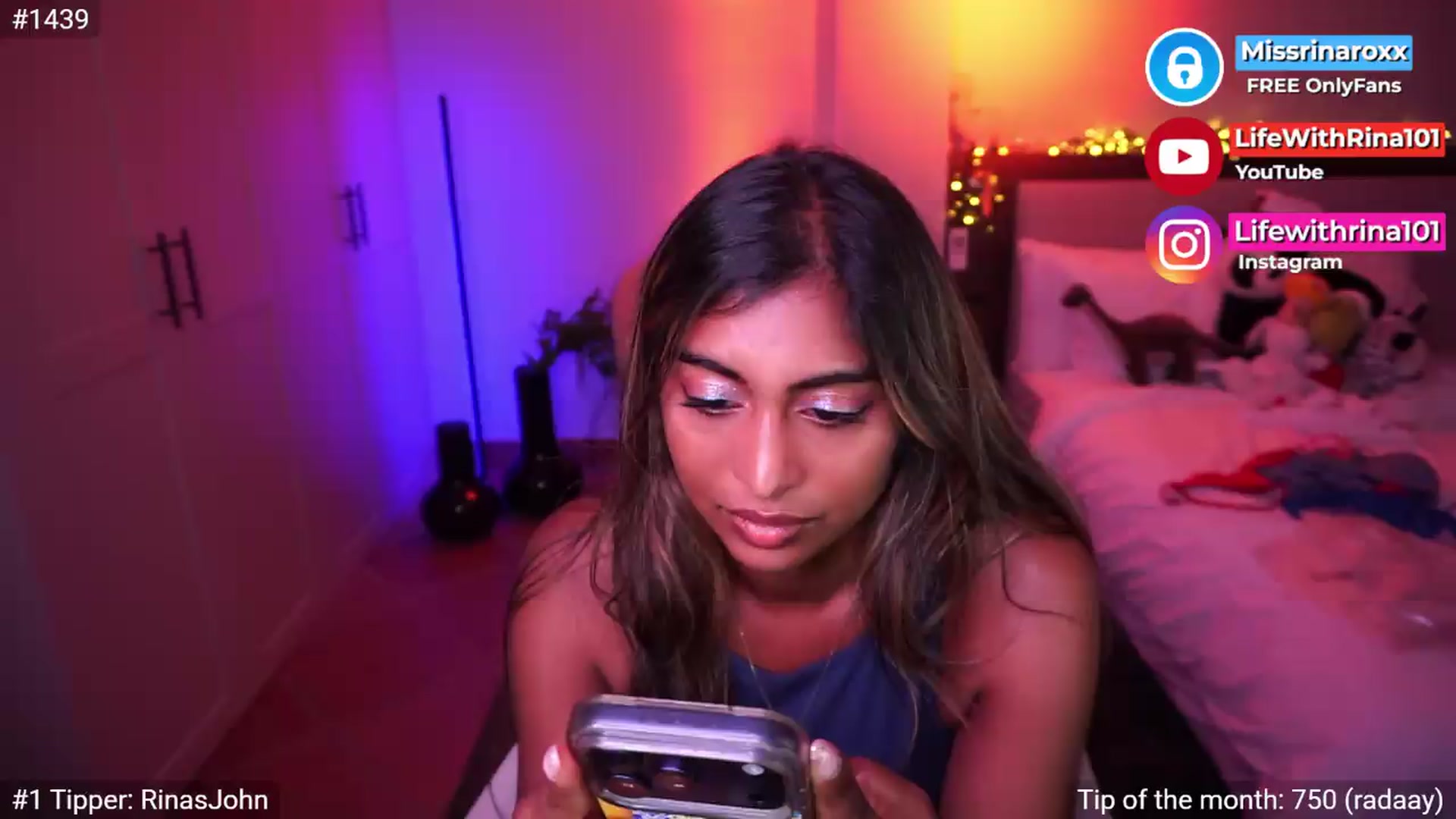 Gallery image thumbnail from Missrinaroxx's myfreecams stream on, 05/13/2026, 20:38 image 14 of 20