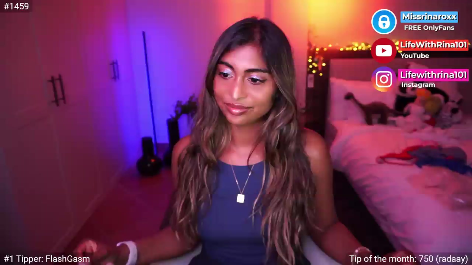 Gallery image thumbnail from Missrinaroxx's myfreecams stream on, 05/13/2026, 20:38 image 7 of 20
