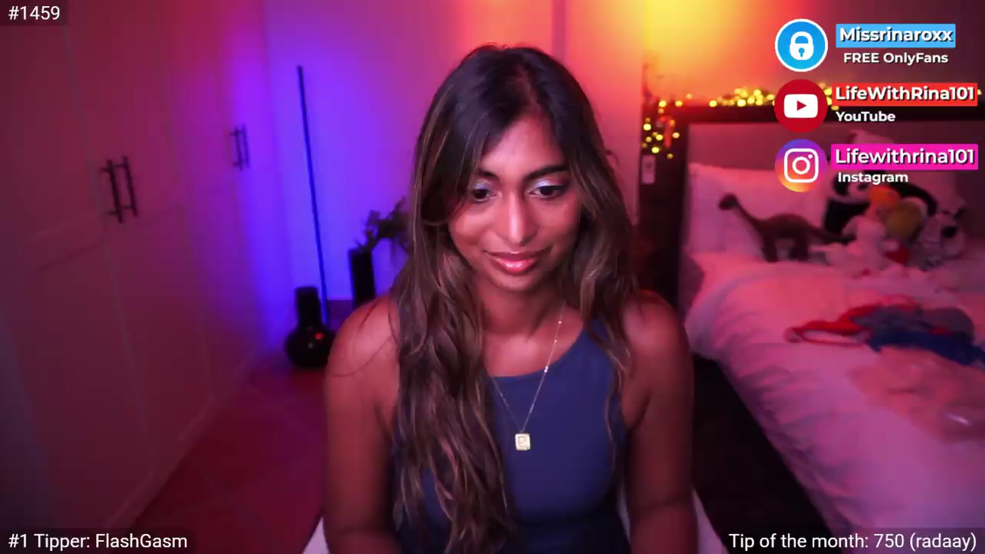 Gallery image thumbnail from Missrinaroxx's myfreecams stream on, 05/13/2026, 20:38 image 9 of 20
