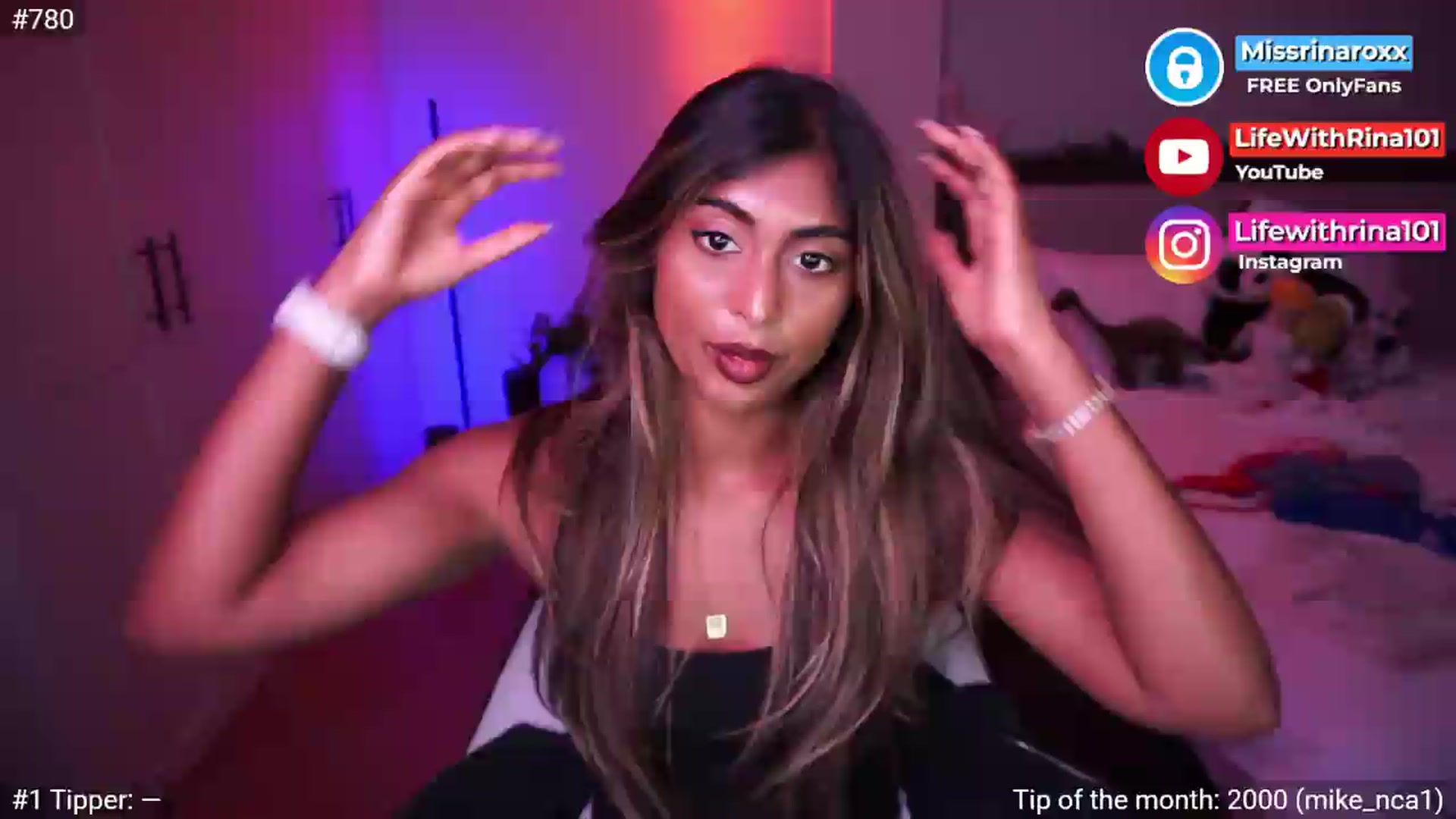 Gallery image thumbnail from Missrinaroxx's myfreecams stream on, 05/15/2026, 19:33 image 2 of 20