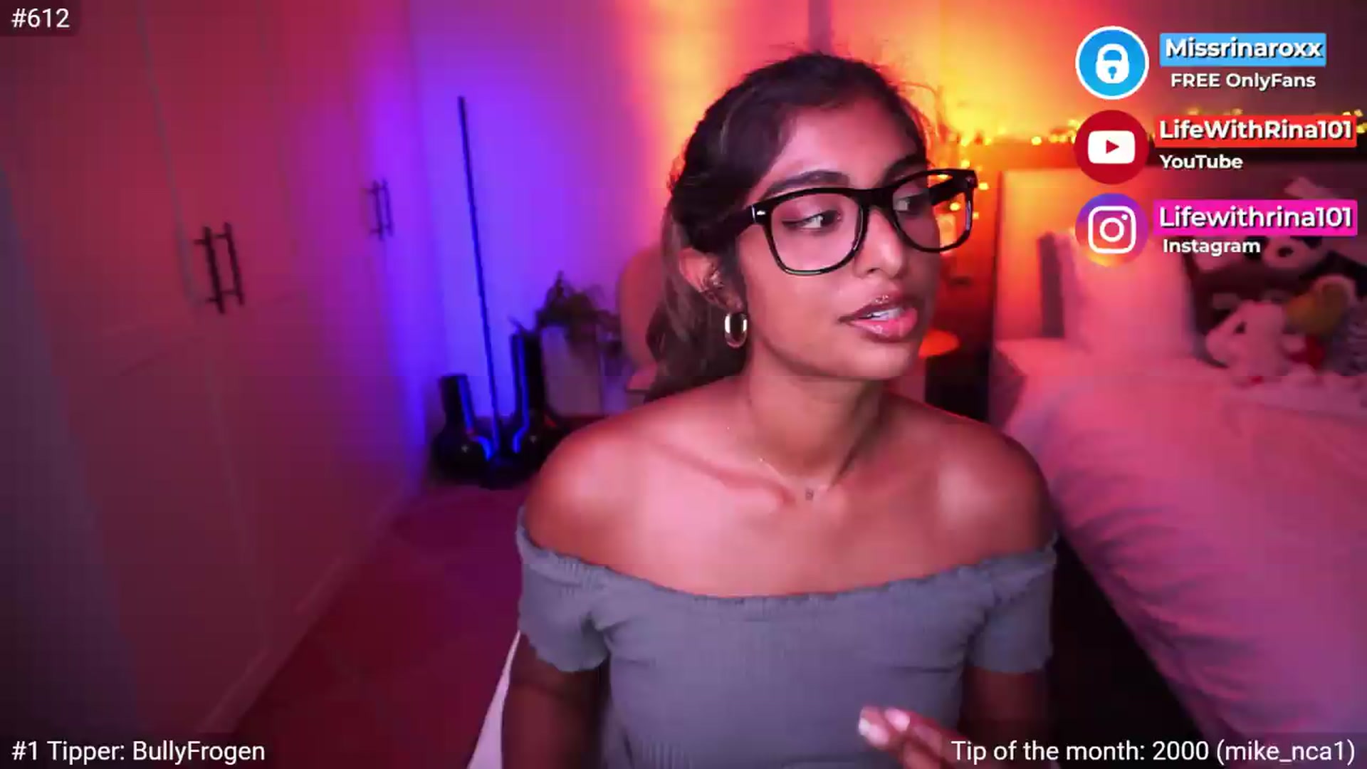 Gallery image thumbnail from Missrinaroxx's myfreecams stream on, 05/18/2026, 19:32 image 14 of 20