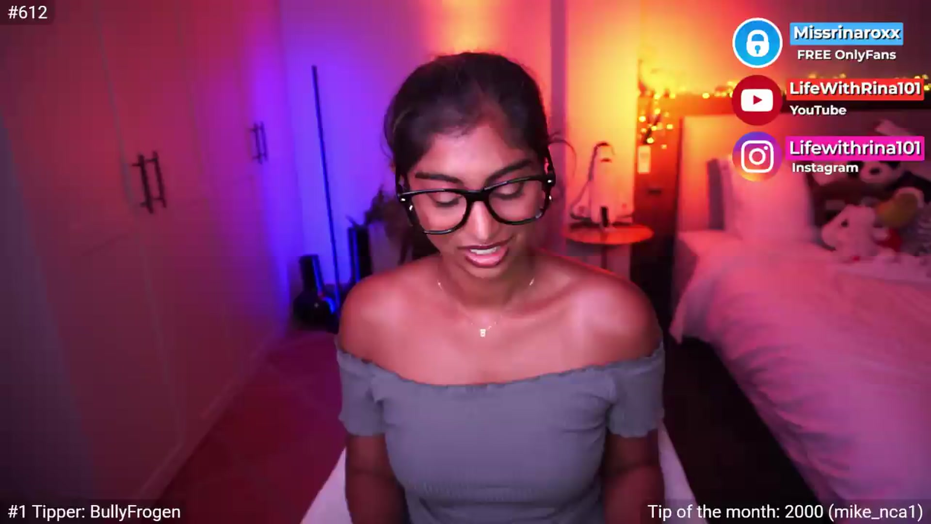 Gallery image thumbnail from Missrinaroxx's myfreecams stream on, 05/18/2026, 19:32 image 8 of 20