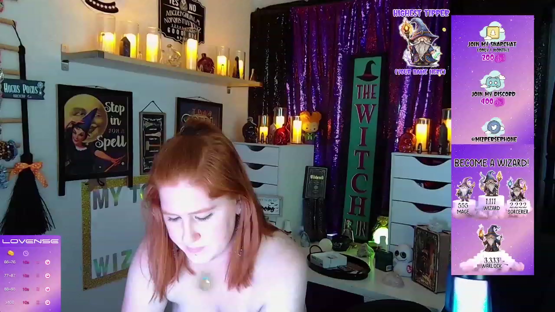 Gallery image thumbnail from MizPersephone's myfreecams stream on, 08/16/2023, 14:04 image 1 of 20