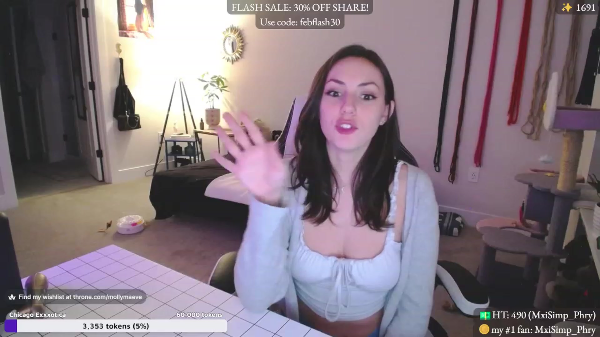 Gallery image thumbnail from MollyMaeve's myfreecams stream on, 02/16/2024, 04:36 image 7 of 20