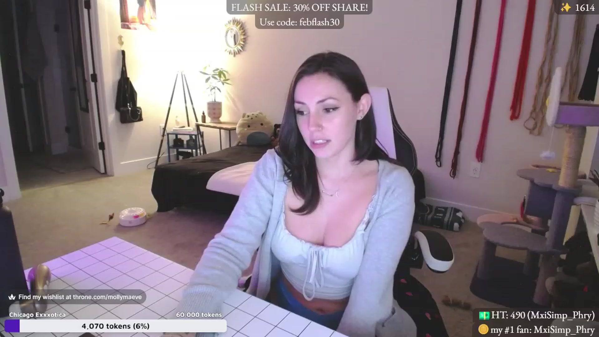 Gallery image thumbnail from MollyMaeve's myfreecams stream on, 02/16/2024, 04:36 image 17 of 20