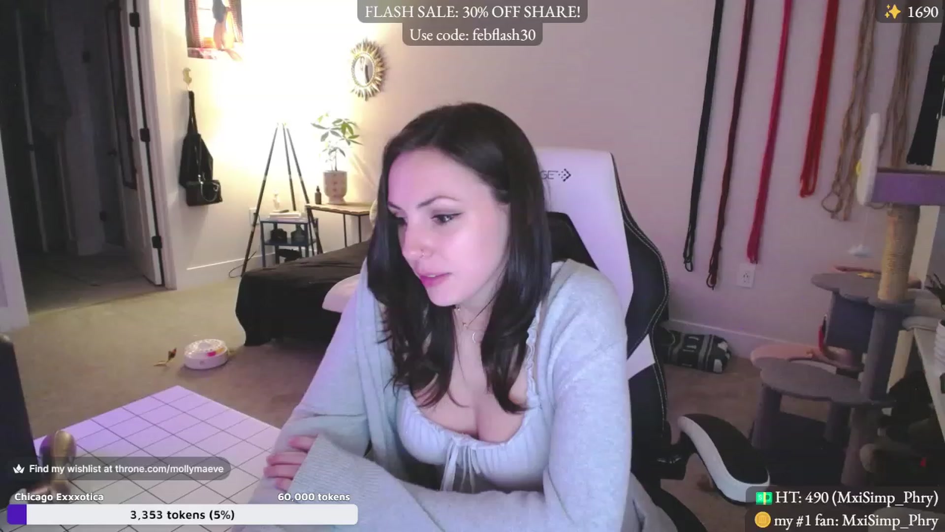 Gallery image thumbnail from MollyMaeve's myfreecams stream on, 02/16/2024, 04:36 image 8 of 20