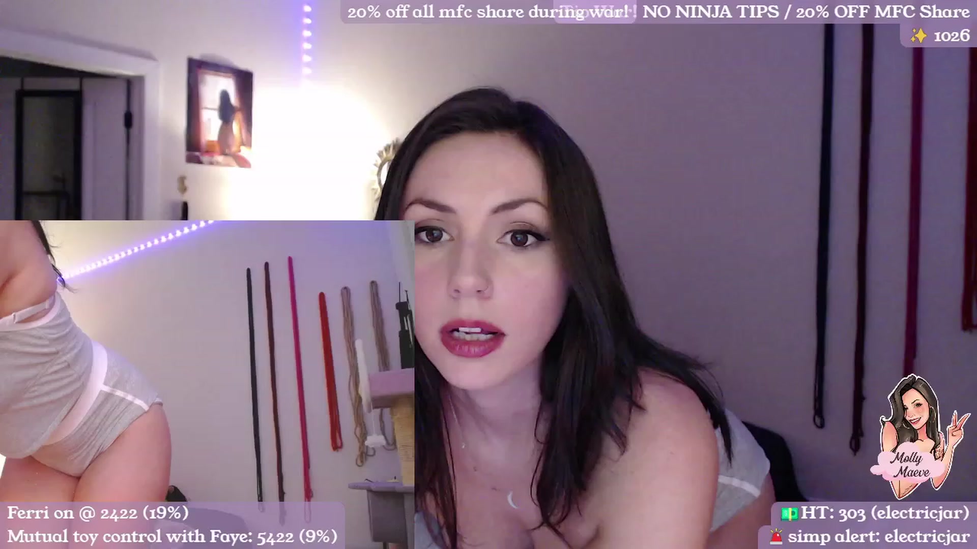 Gallery image thumbnail from MollyMaeve's myfreecams stream on, 03/09/2024, 03:30 image 12 of 20