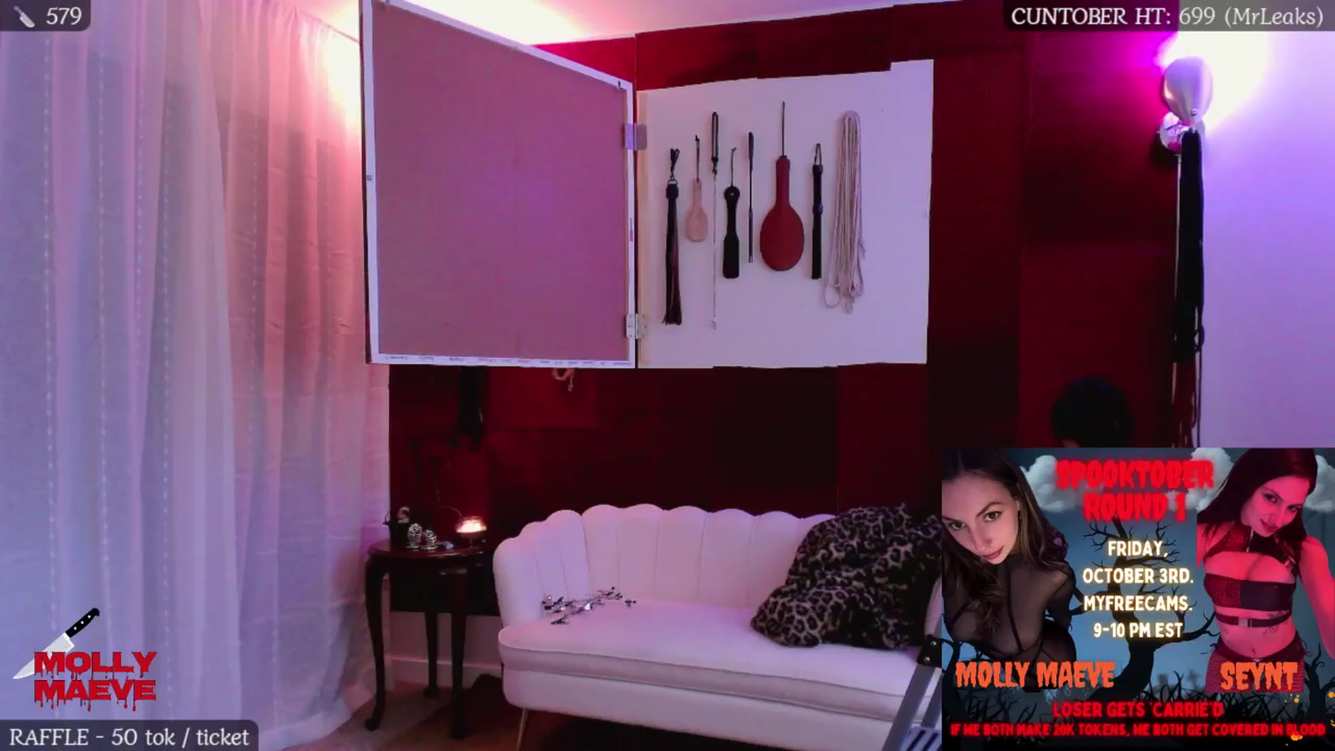 Gallery image thumbnail from MollyMaeve's myfreecams stream on, 10/03/2025, 23:38 image 5 of 20