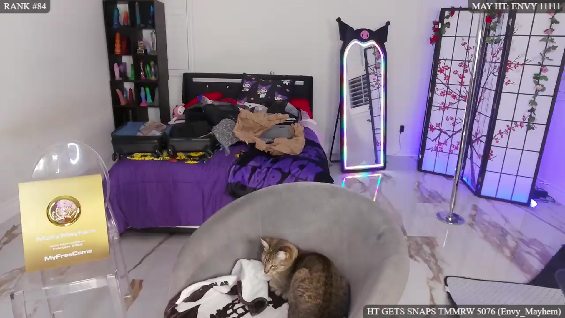 Gallery image thumbnail from MollyMayhem's myfreecams stream on, 05/16/2026, 07:35 image 6 of 20