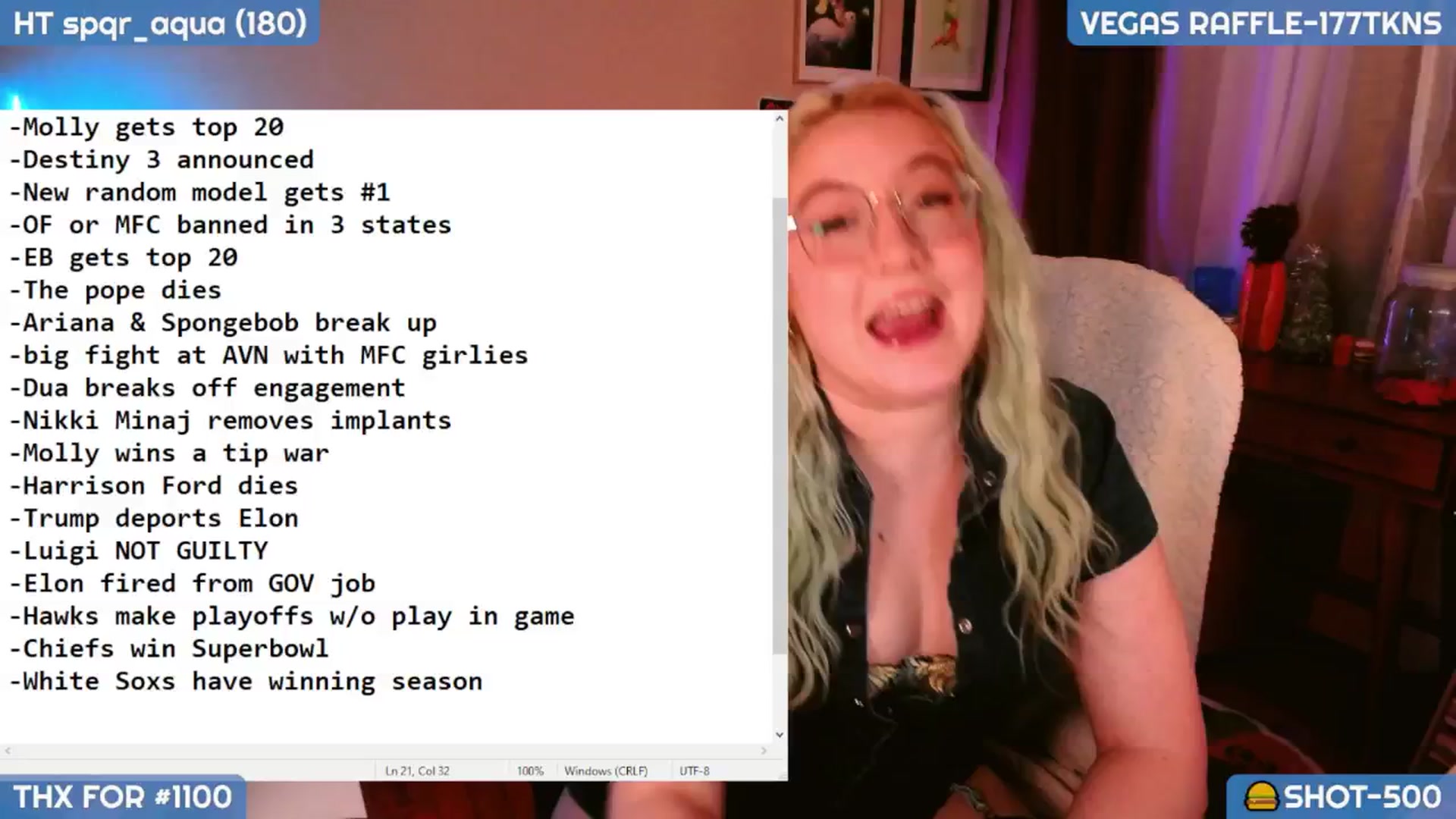 Gallery image thumbnail from MollySnacks's myfreecams stream on, 12/29/2024, 06:50 image 4 of 20