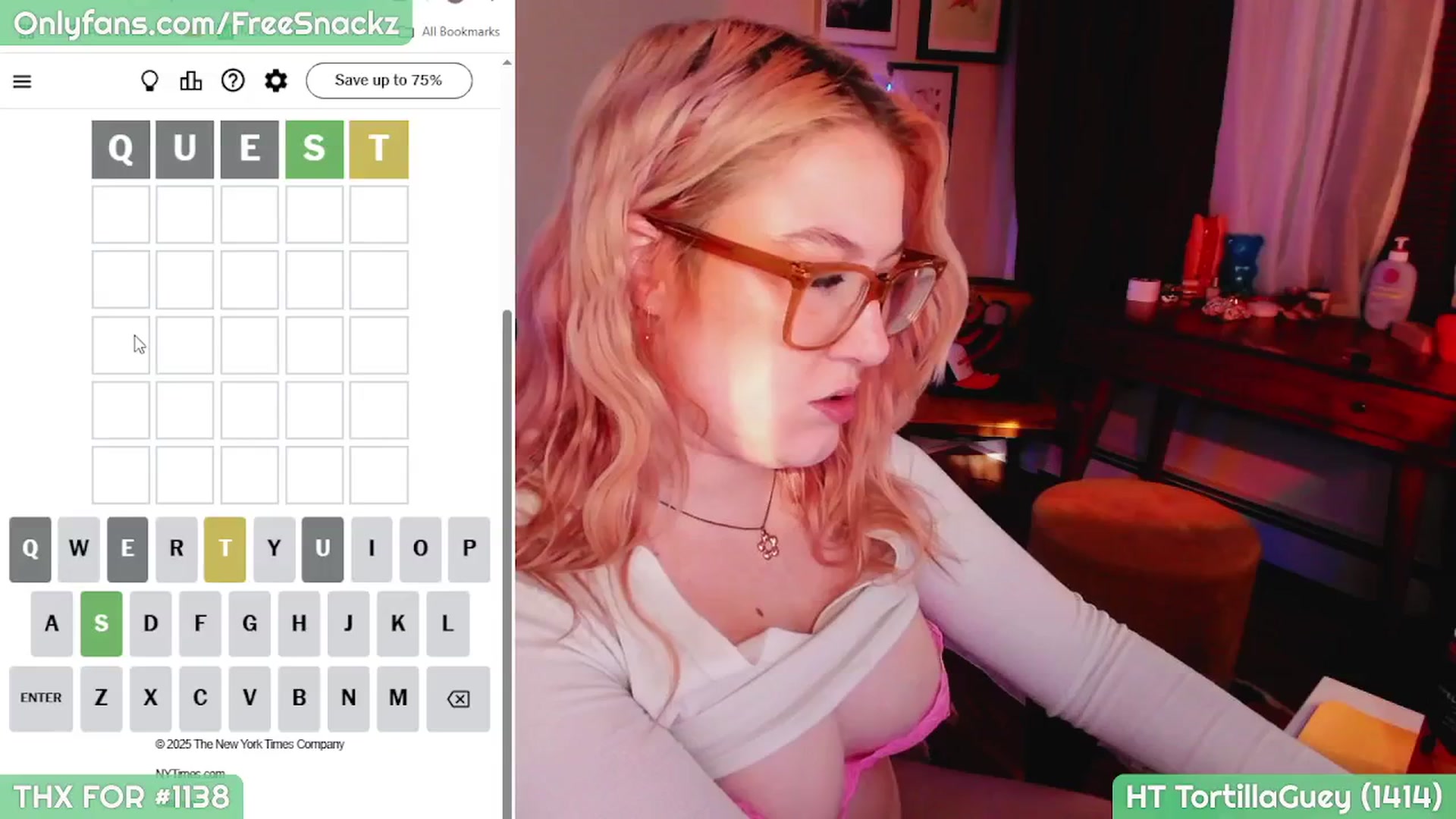 Gallery image thumbnail from MollySnacks's myfreecams stream on, 05/03/2025, 21:48 image 16 of 20