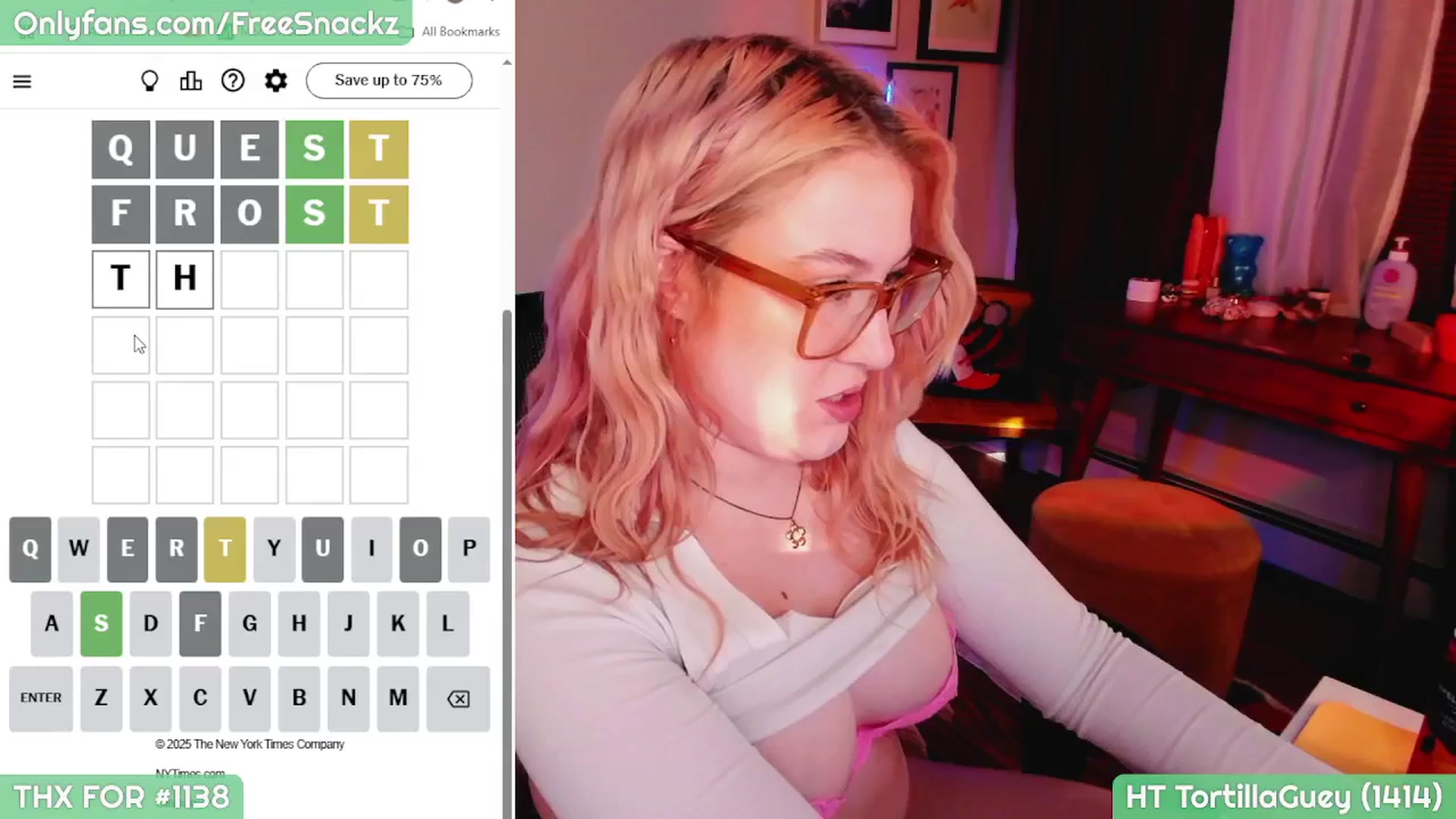 Gallery image thumbnail from MollySnacks's myfreecams stream on, 05/03/2025, 21:48 image 17 of 20