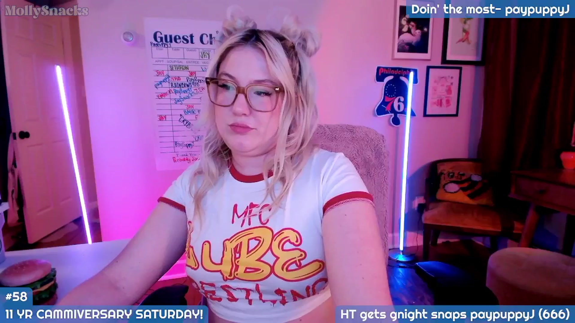 Gallery image thumbnail from MollySnacks's myfreecams stream on, 07/04/2025, 04:58 image 15 of 20