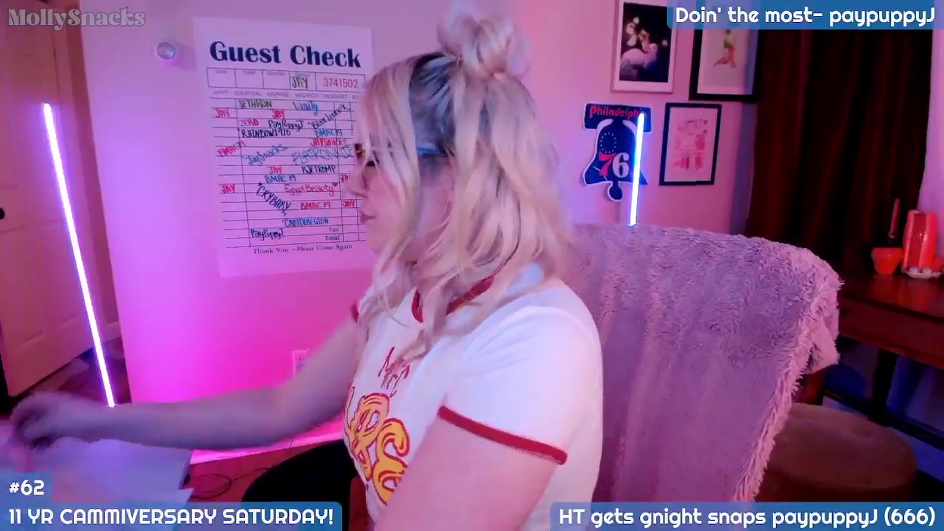 Gallery image thumbnail from MollySnacks's myfreecams stream on, 07/04/2025, 04:58 image 6 of 20