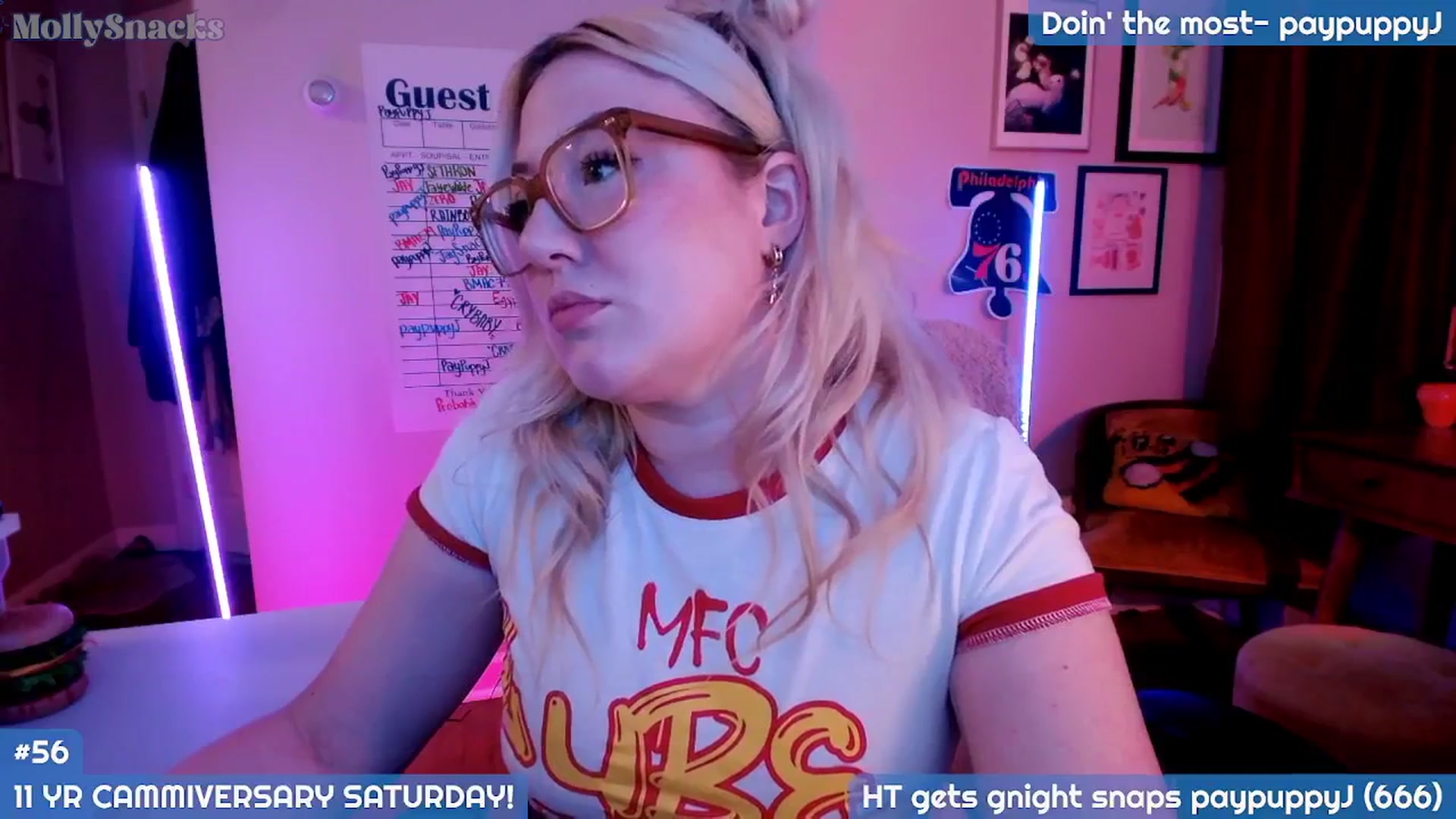 Gallery image thumbnail from MollySnacks's myfreecams stream on, 07/04/2025, 04:58 image 20 of 20
