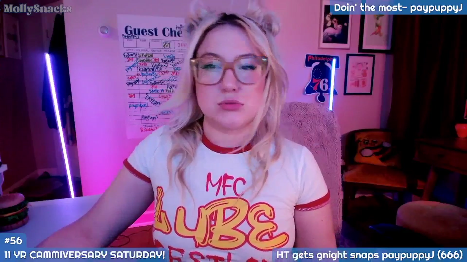 Gallery image thumbnail from MollySnacks's myfreecams stream on, 07/04/2025, 04:58 image 19 of 20