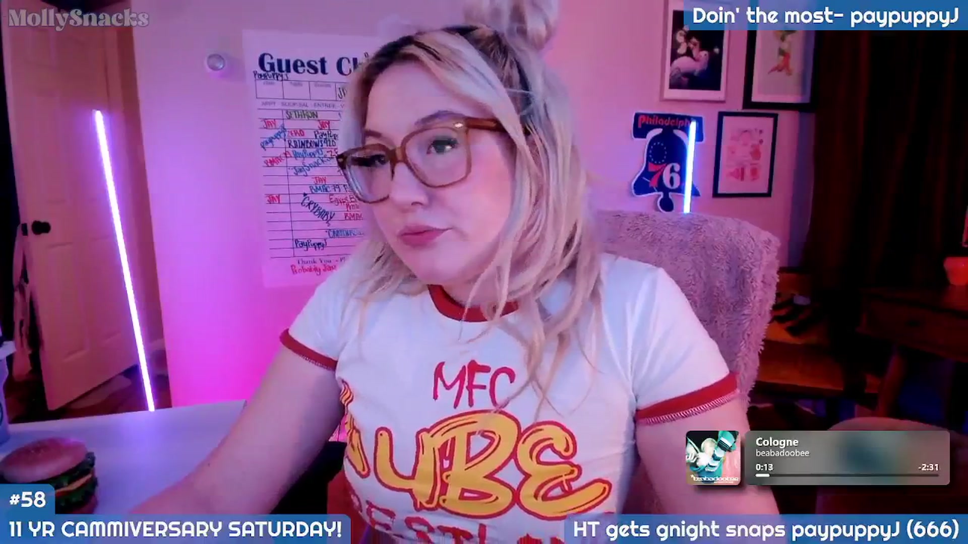 Gallery image thumbnail from MollySnacks's myfreecams stream on, 07/04/2025, 04:58 image 16 of 20