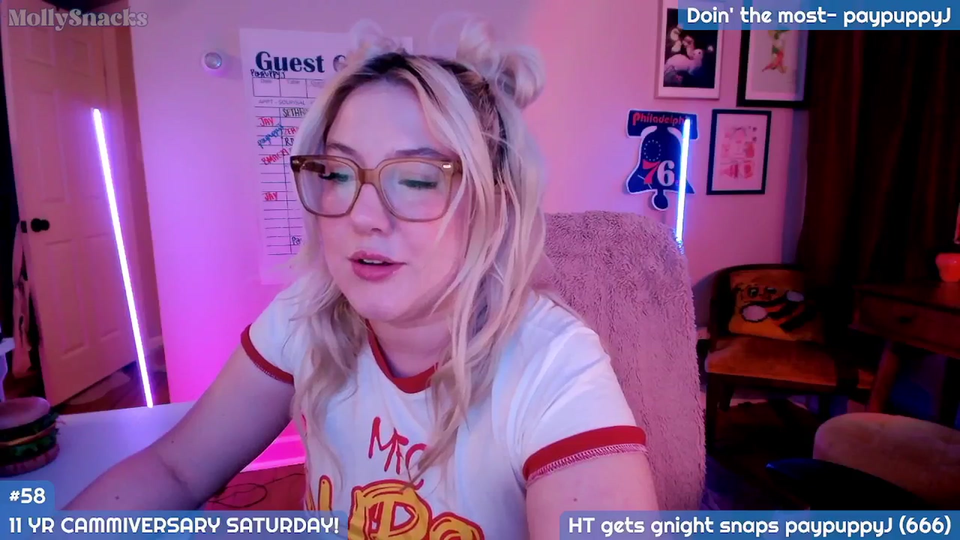 Gallery image thumbnail from MollySnacks's myfreecams stream on, 07/04/2025, 04:58 image 17 of 20