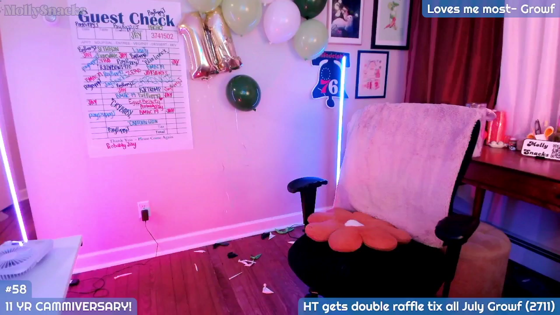 Gallery image thumbnail from MollySnacks's myfreecams stream on, 07/06/2025, 06:37 image 1 of 20