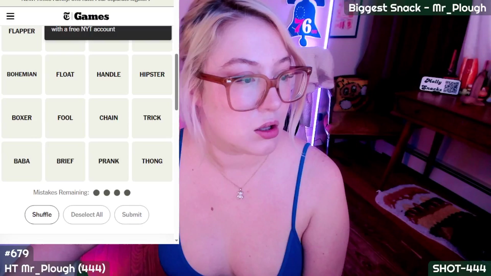 Gallery image thumbnail from MollySnacks's myfreecams stream on, 09/30/2025, 04:45 image 6 of 20