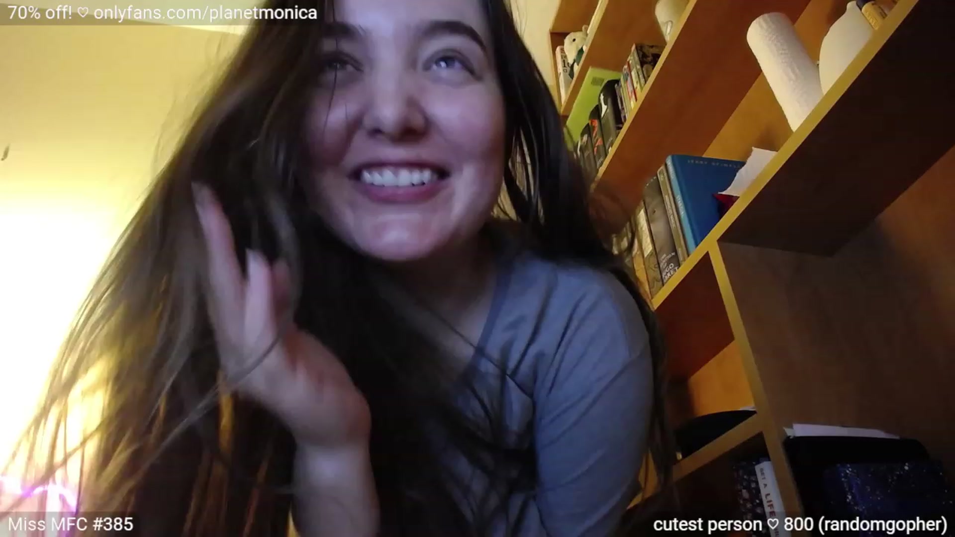 Gallery image thumbnail from Monica's myfreecams stream on, 07/04/2023, 03:36 image 11 of 20