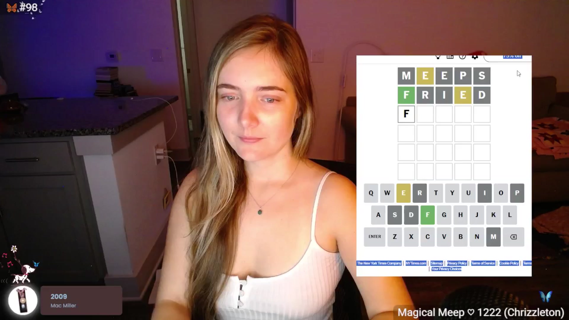 Gallery image thumbnail from Monica's myfreecams stream on, 11/10/2025, 02:47 image 14 of 20