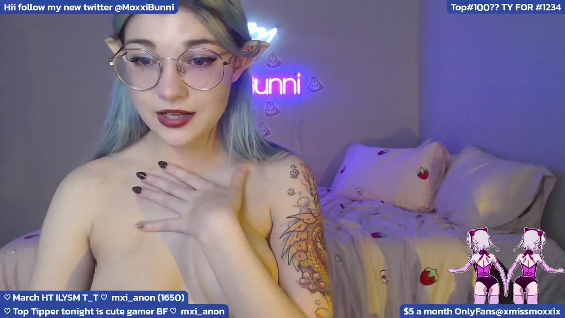 Gallery image thumbnail from MoxxiBunni's myfreecams stream on, 03/08/2024, 05:32 image 20 of 20