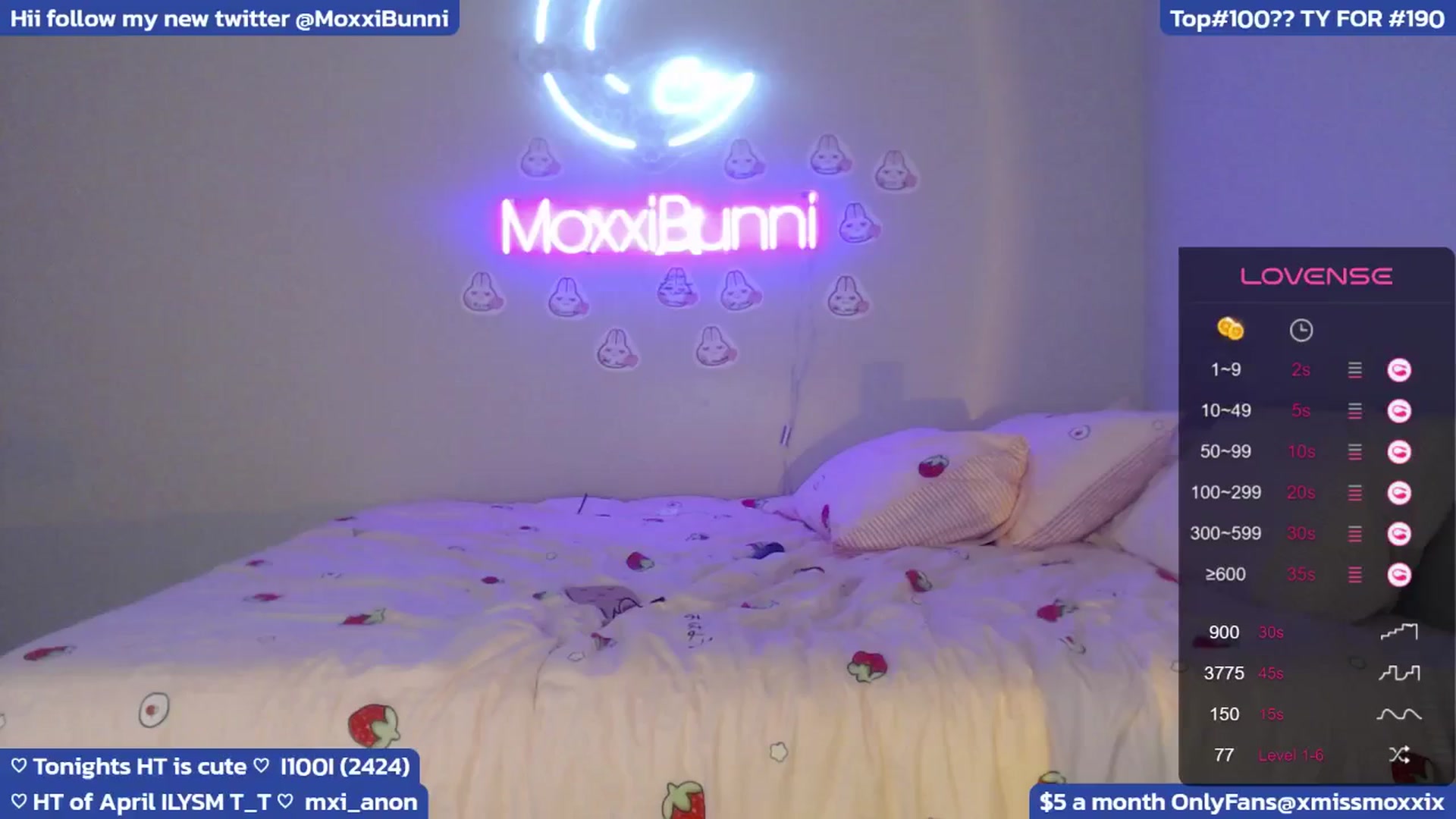 Gallery image thumbnail from MoxxiBunni's myfreecams stream on, 04/26/2024, 04:43 image 19 of 20