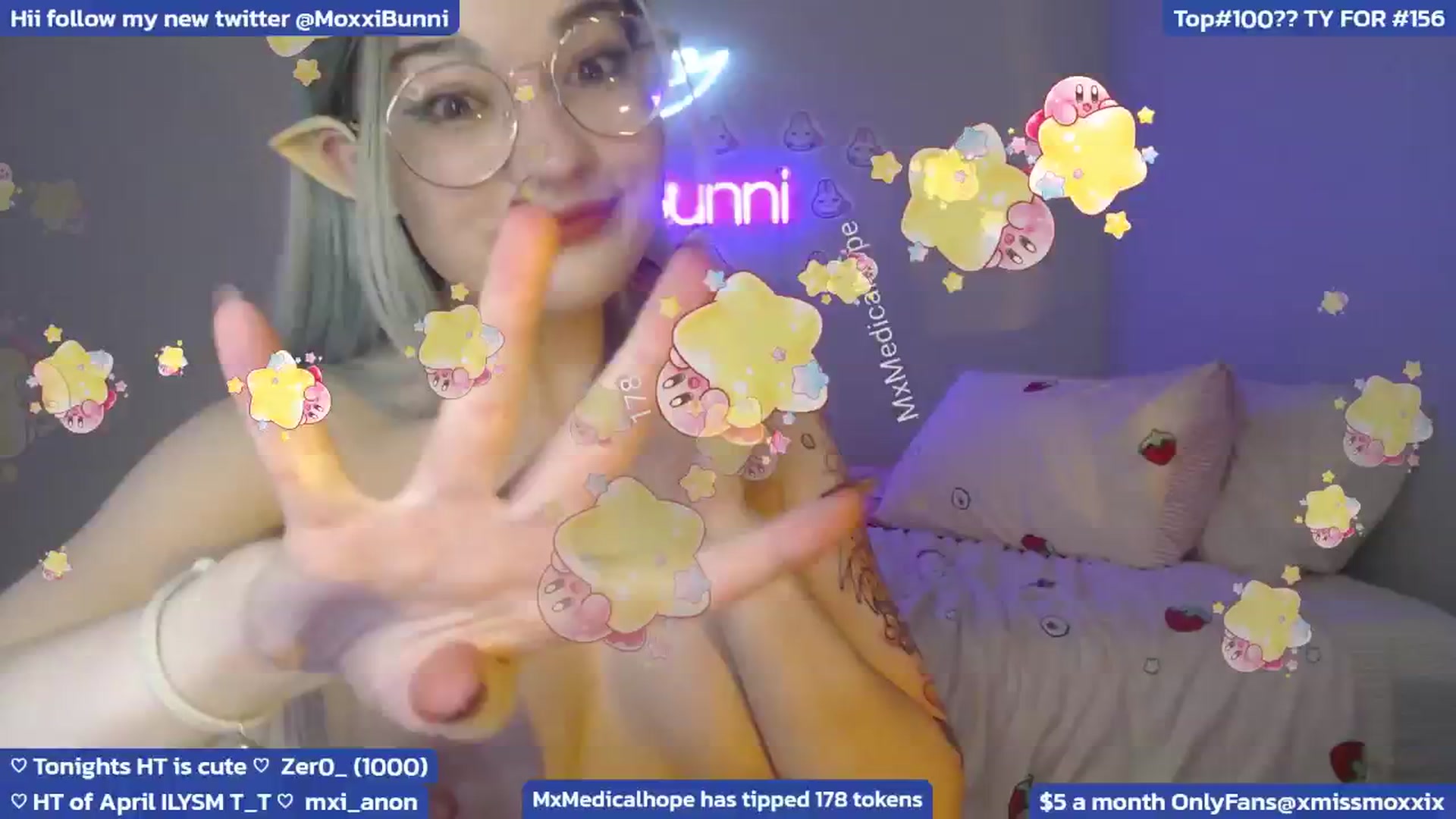 Gallery image thumbnail from MoxxiBunni's myfreecams stream on, 04/28/2024, 04:25 image 14 of 20