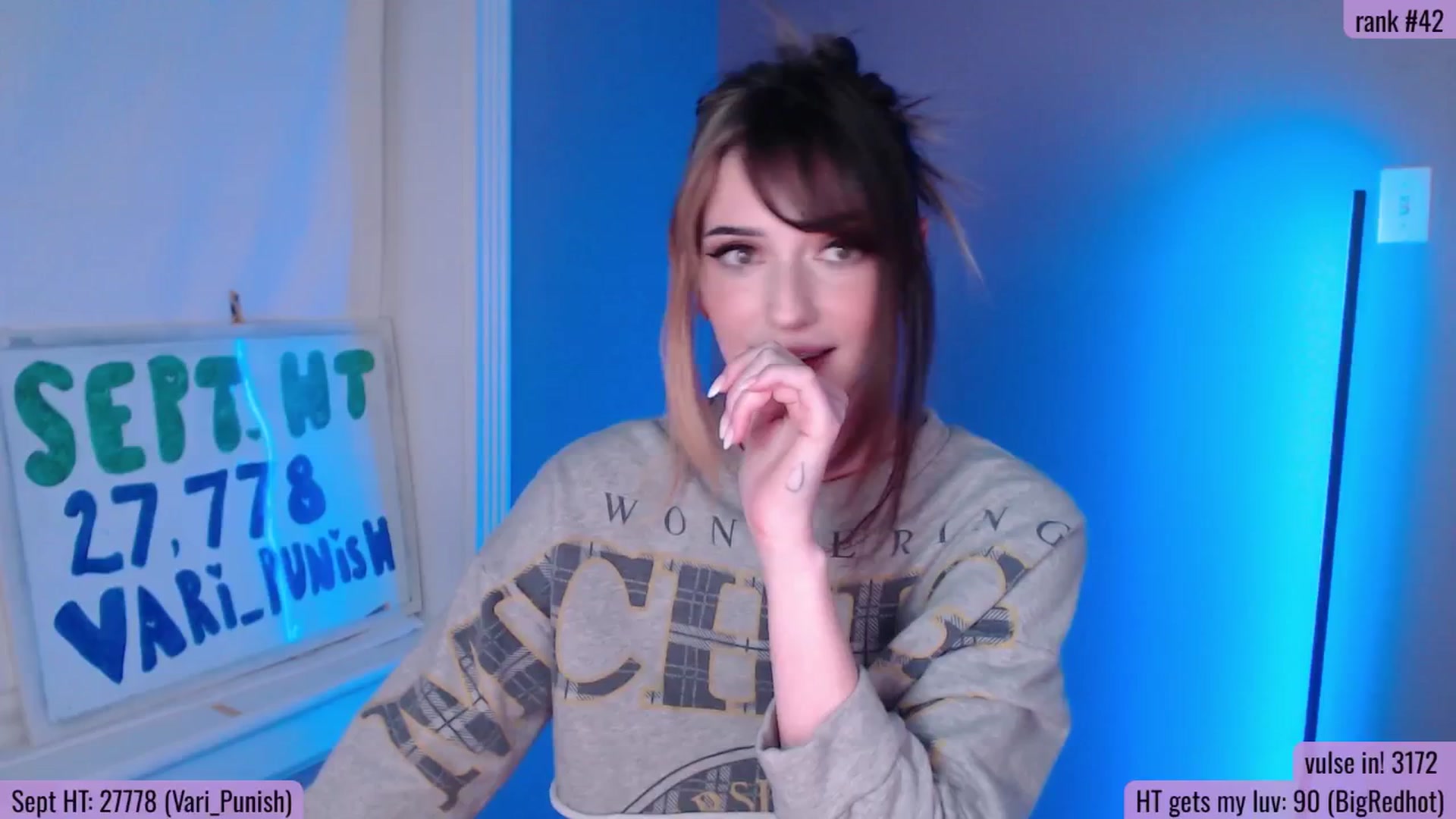 Gallery image thumbnail from MrsPunish's myfreecams stream on, 09/22/2025, 01:52 image 10 of 20