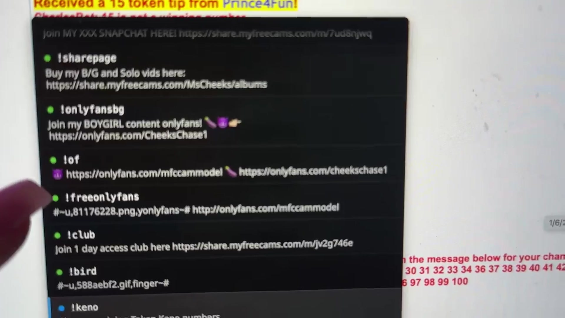 Gallery image thumbnail from MsCheeks's myfreecams stream on, 01/06/2026, 23:59 image 13 of 20