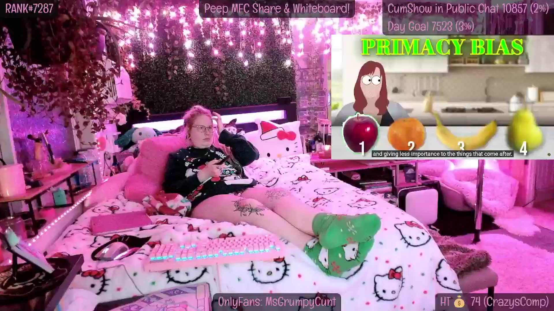 Gallery image thumbnail from MsGrumpyCunt's myfreecams stream on, 12/24/2024, 10:11 image 20 of 20