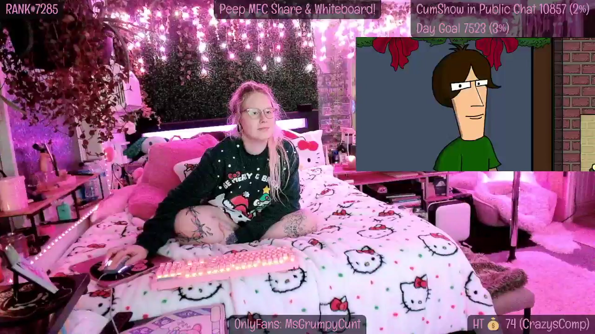 Gallery image thumbnail from MsGrumpyCunt's myfreecams stream on, 12/24/2024, 10:11 image 14 of 20