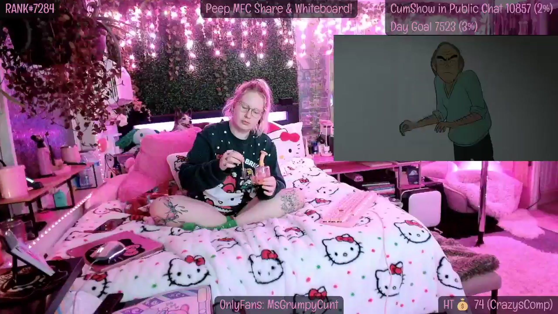 Gallery image thumbnail from MsGrumpyCunt's myfreecams stream on, 12/24/2024, 10:11 image 9 of 20