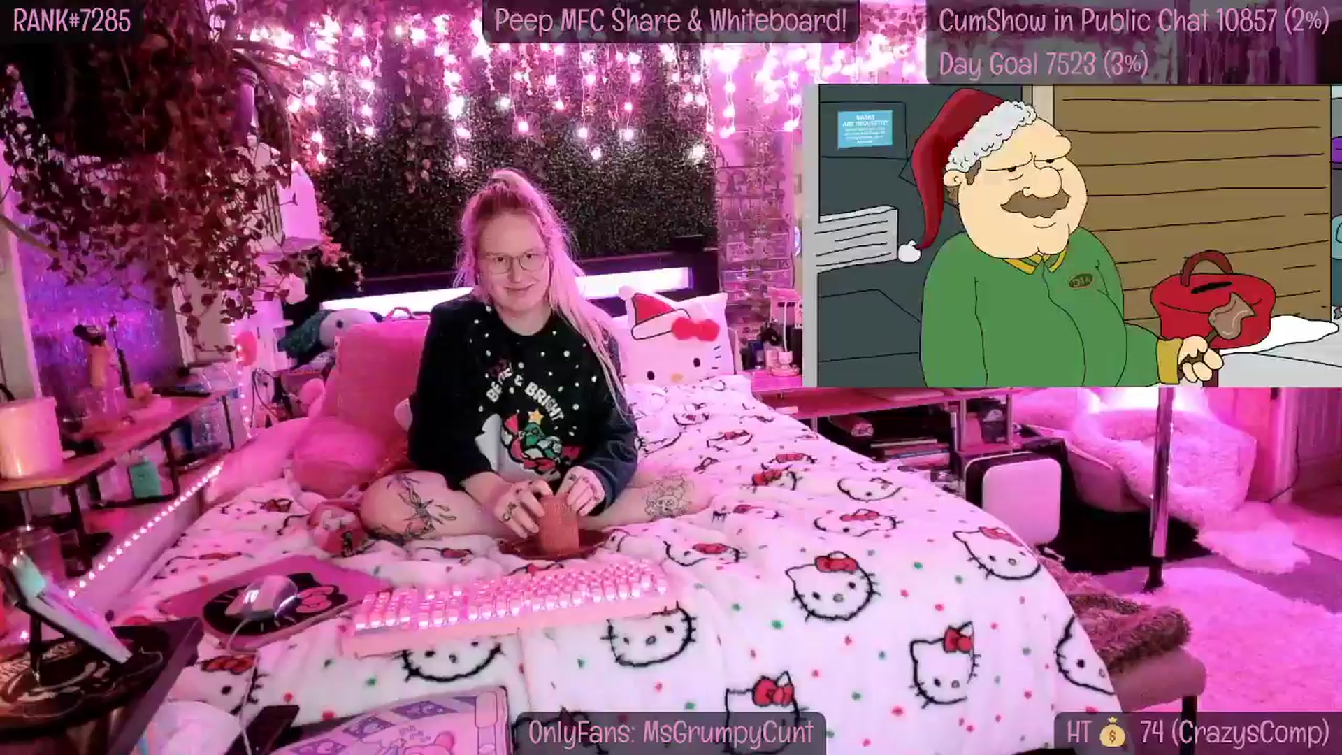 Gallery image thumbnail from MsGrumpyCunt's myfreecams stream on, 12/24/2024, 10:11 image 13 of 20