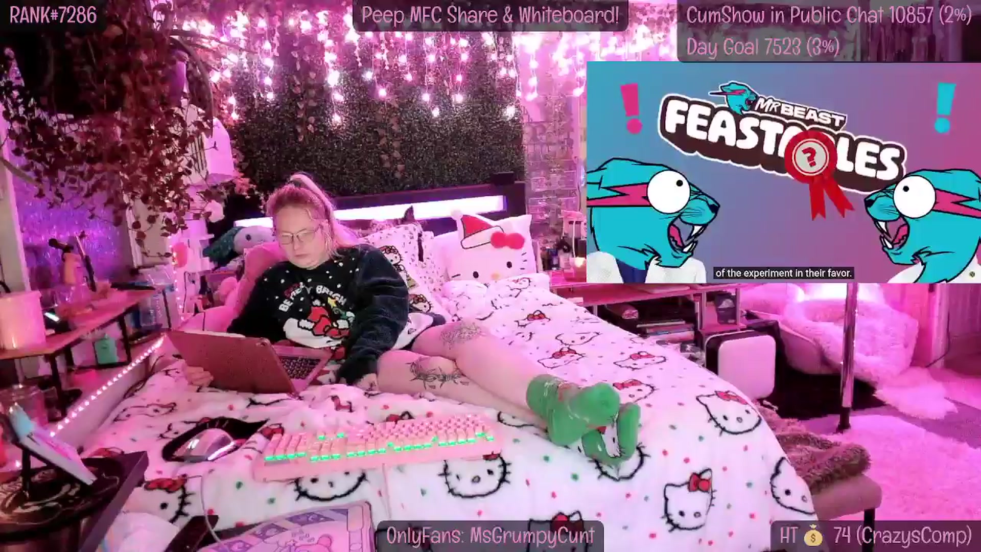 Gallery image thumbnail from MsGrumpyCunt's myfreecams stream on, 12/24/2024, 10:11 image 19 of 20