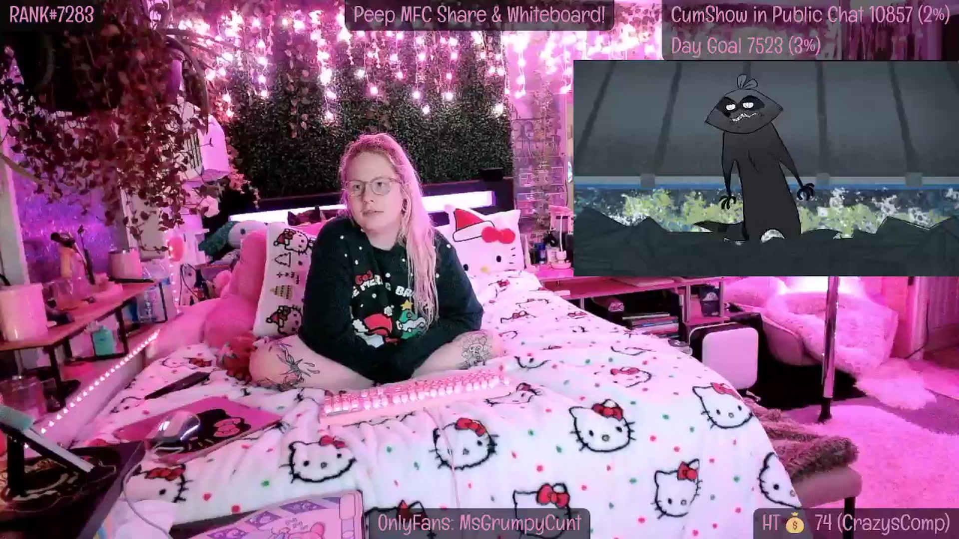 Gallery image thumbnail from MsGrumpyCunt's myfreecams stream on, 12/24/2024, 10:11 image 4 of 20