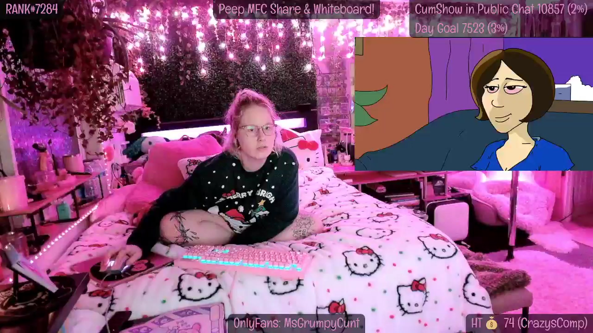 Gallery image thumbnail from MsGrumpyCunt's myfreecams stream on, 12/24/2024, 10:11 image 11 of 20