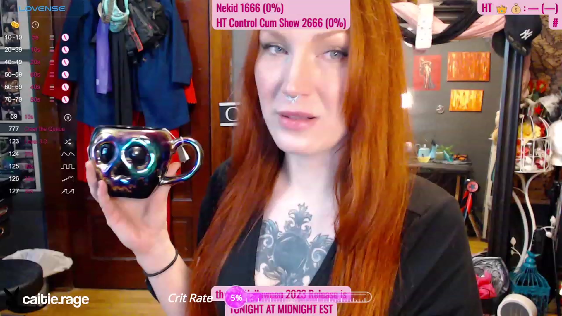 Gallery image thumbnail from MyCaitieRage's myfreecams stream on, 10/06/2023, 15:00 image 5 of 20