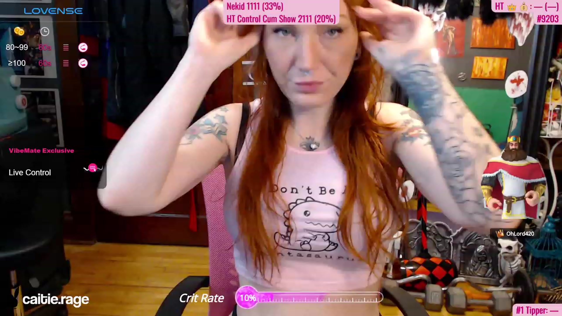 Gallery image thumbnail from MyCaitieRage's myfreecams stream on, 10/16/2023, 15:56 image 3 of 20