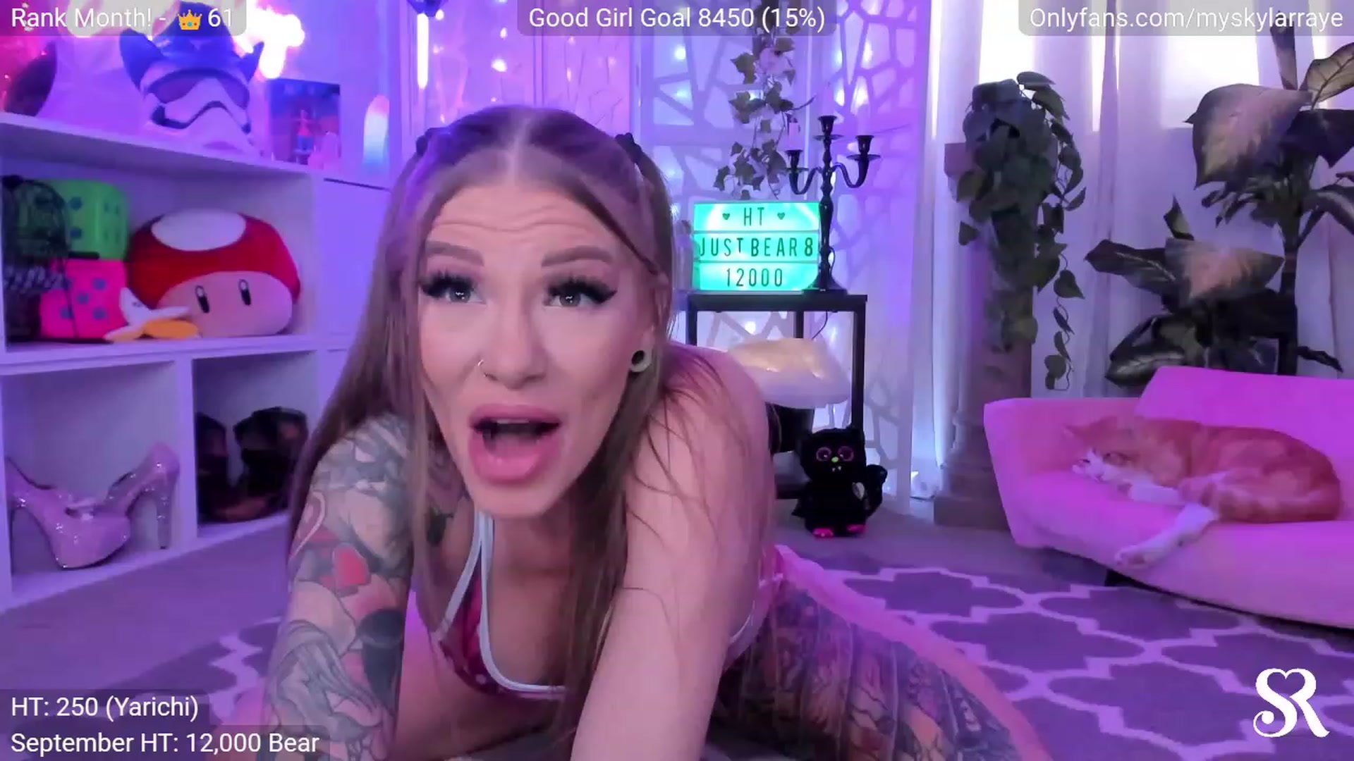 Gallery image thumbnail from MySkylarRaye's myfreecams stream on, 09/17/2023, 22:50 image 1 of 20